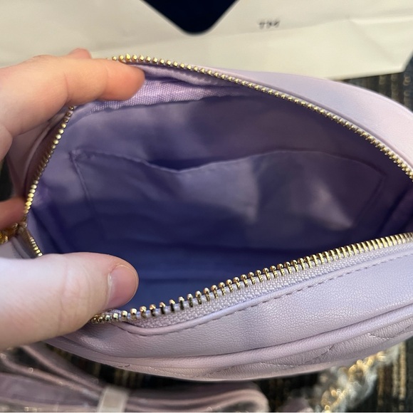 Bebe Hazel Rhinestone Crossbody Bag - Lilac (NWT) - Picture 6 of 7